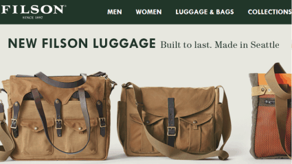 eshop at Filson's web store for Made in America products